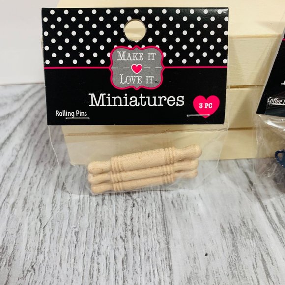 Make It Love It Miniatures Doll House Accessories Beach Buckets Blue Speckled - Picture 4 of 10